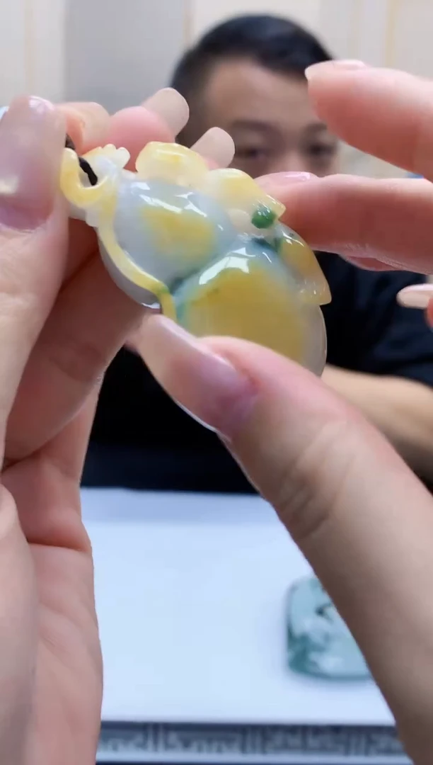 定制翡翠未镶嵌4969lr-毛货挂件10