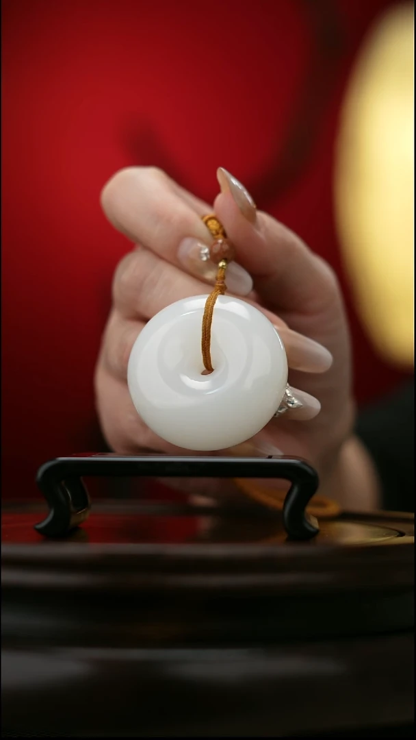 玉【平安扣】天然玉石手把件