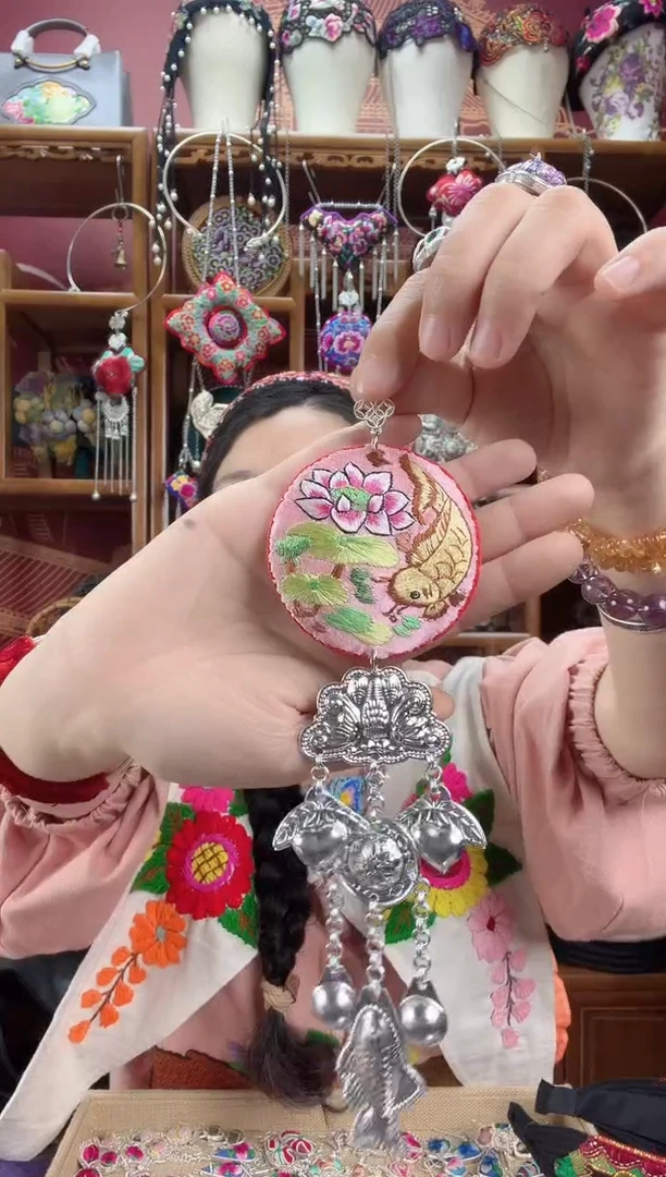 刺绣压襟153甜甜家