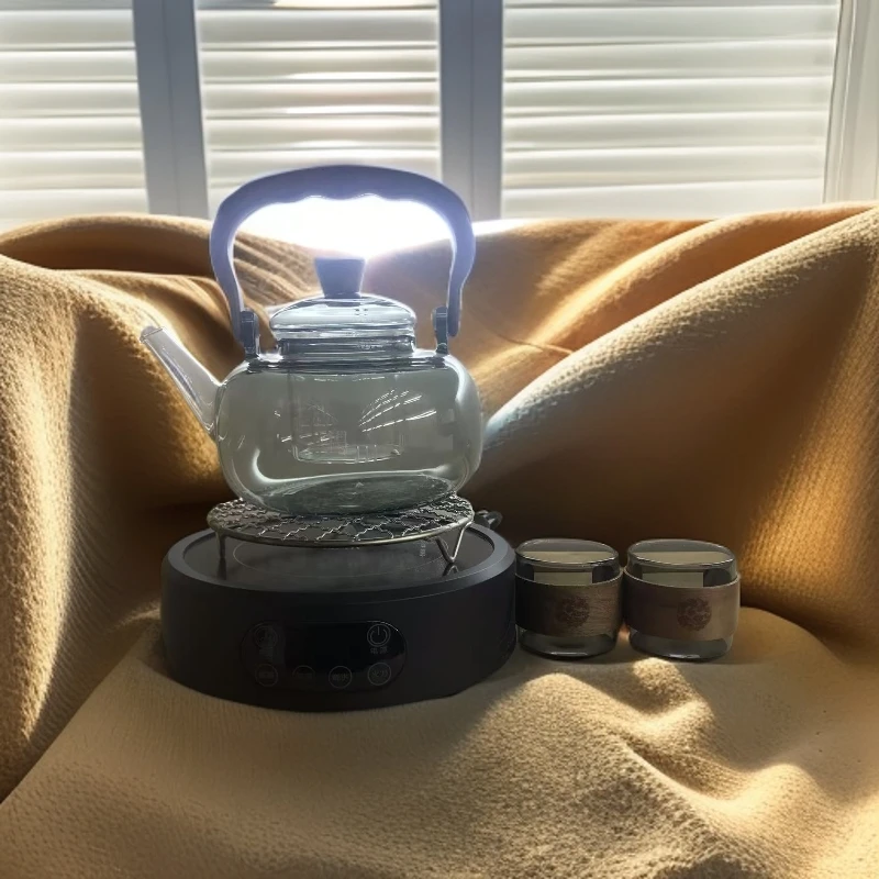 2025年新款康米K3电陶炉1500W电陶炉玻璃烧水壶提梁壶煮茶壶套装