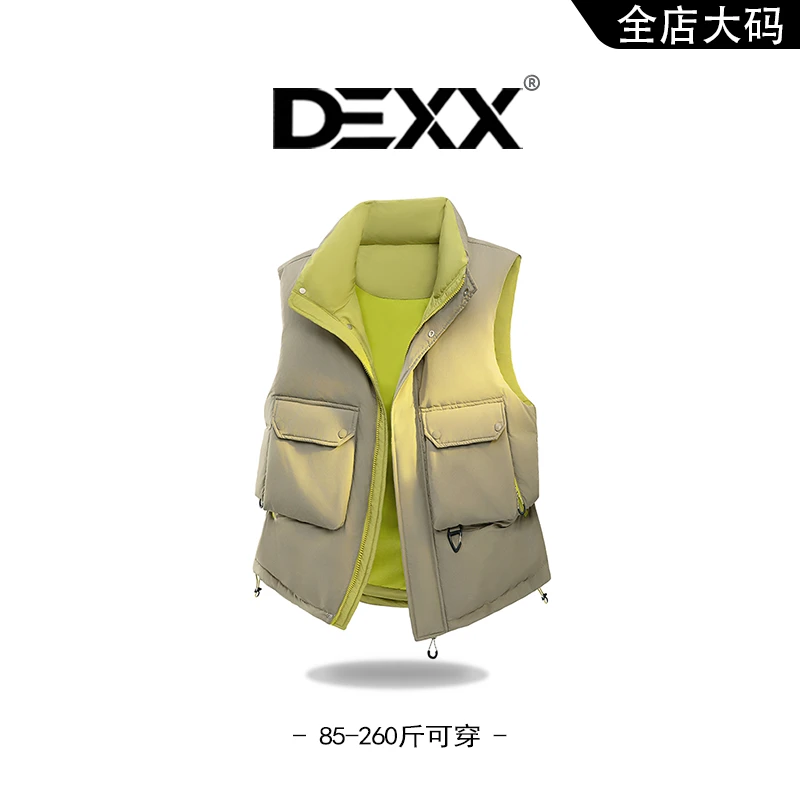 2025新款工装羽绒马甲男士秋冬季外穿防寒服保暖大码潮流时尚外套