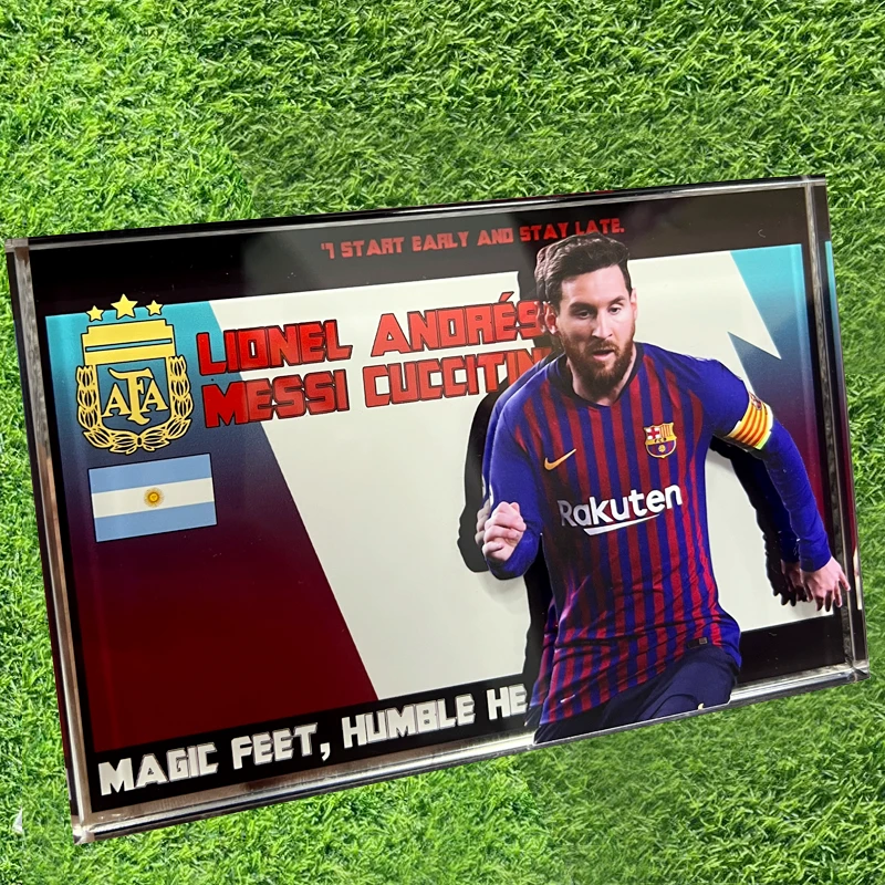 【球星】亚克力水晶大砖 15X10cm