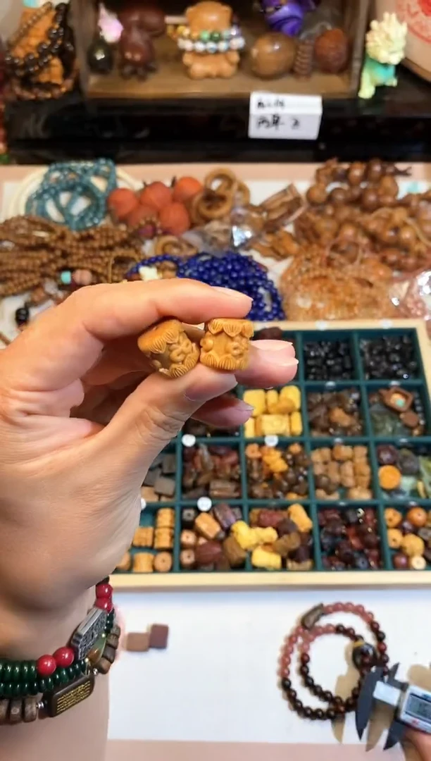 非洲檀香手串/手链蝴蝶结桶珠发2