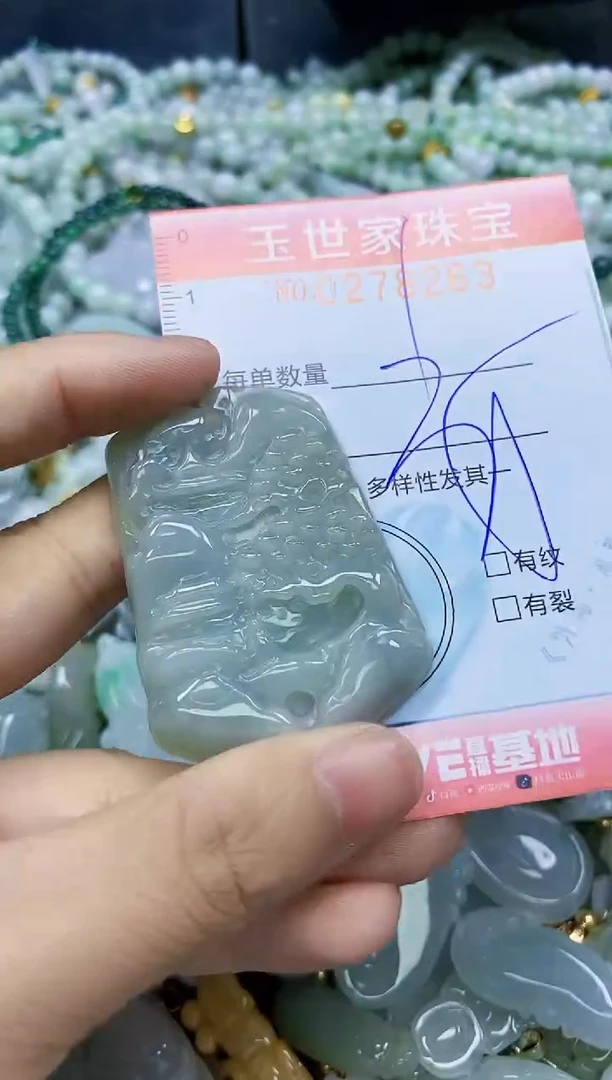 翡翠未镶嵌颈饰闪购0278263