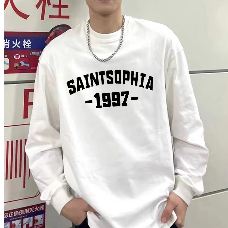 特大码300斤港风ins潮牌长袖T恤男款2025秋冬美式复古打底衫上衣