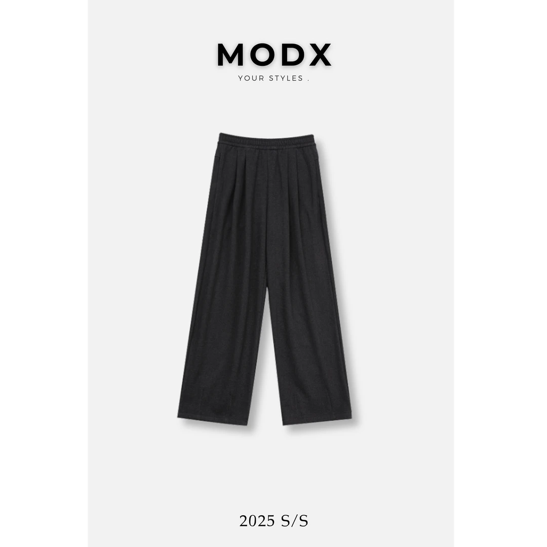 MODX2025春冬新款澳洲进口双面毛呢高定显瘦简约高级休闲西装裤