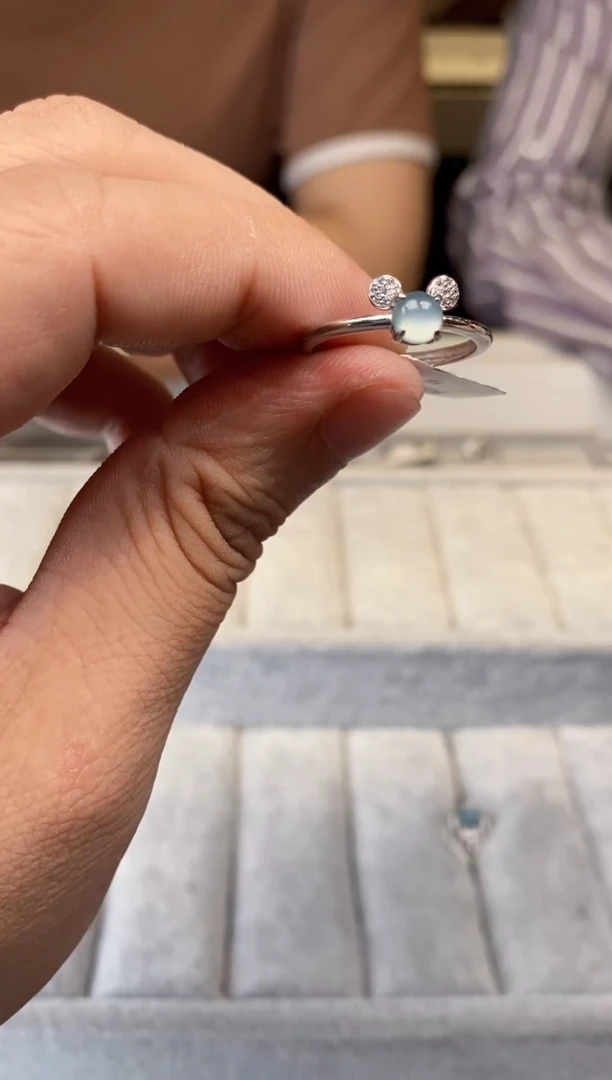 翡翠戒指未镶嵌天然翡翠拍一发一多样性发货