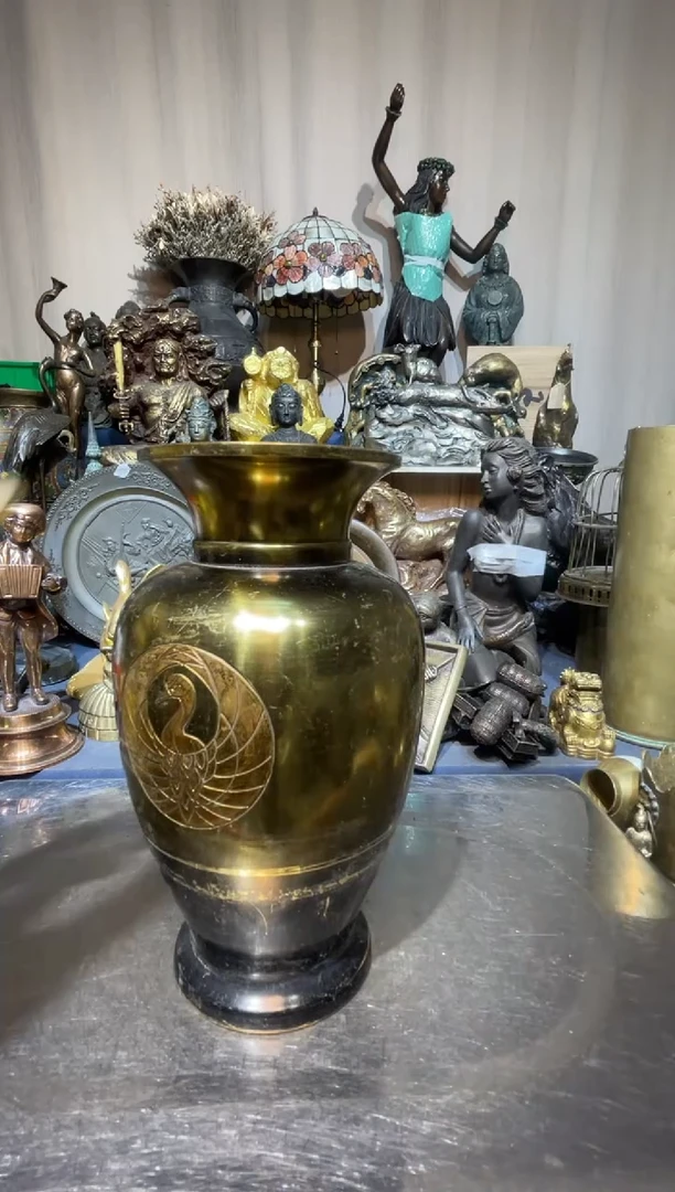 琉璃手工艺品回流铜器摆件实物为准