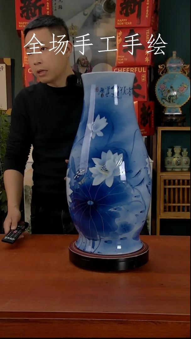 【闪购商品】摆件景德镇高端陶瓷摆件瓶1