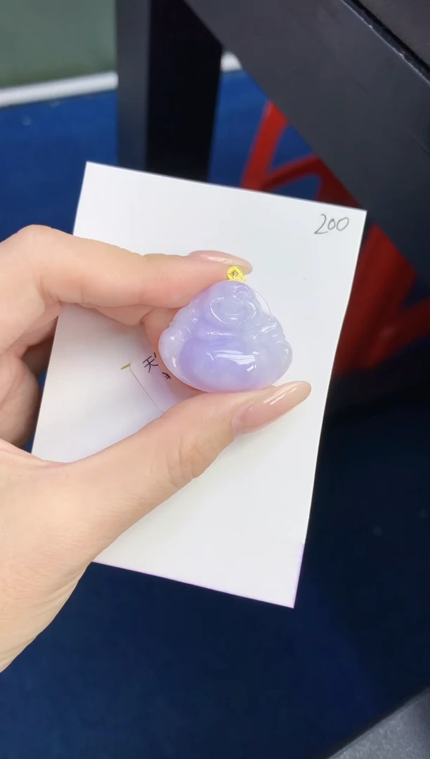 颈饰18K金镶嵌翡翠天然缅甸A货翡翠