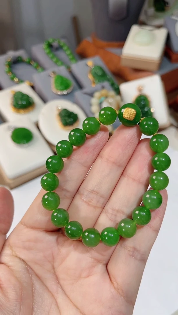 未镶嵌手串和田玉9.5mm