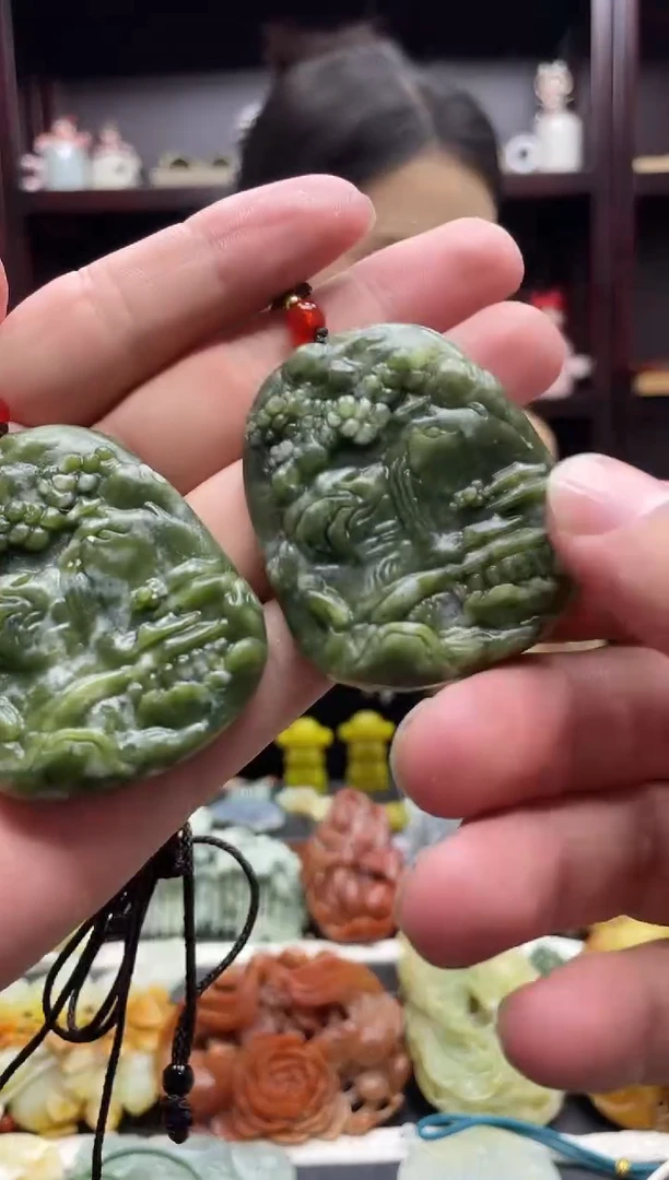 岫玉未镶嵌吊坠·多样性发货*拍一发一