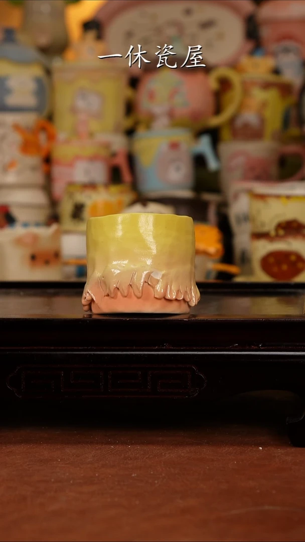 摆件陶景德镇一休瓷屋手作