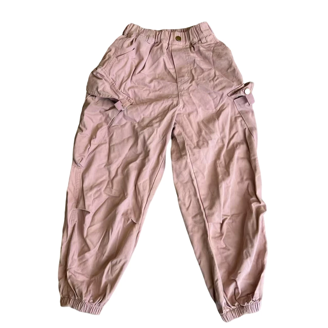 蛋蛋家【福利款】粉色大口袋工装裤