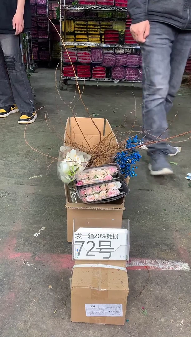 72号♥中通含20%耗损发一箱鲜花