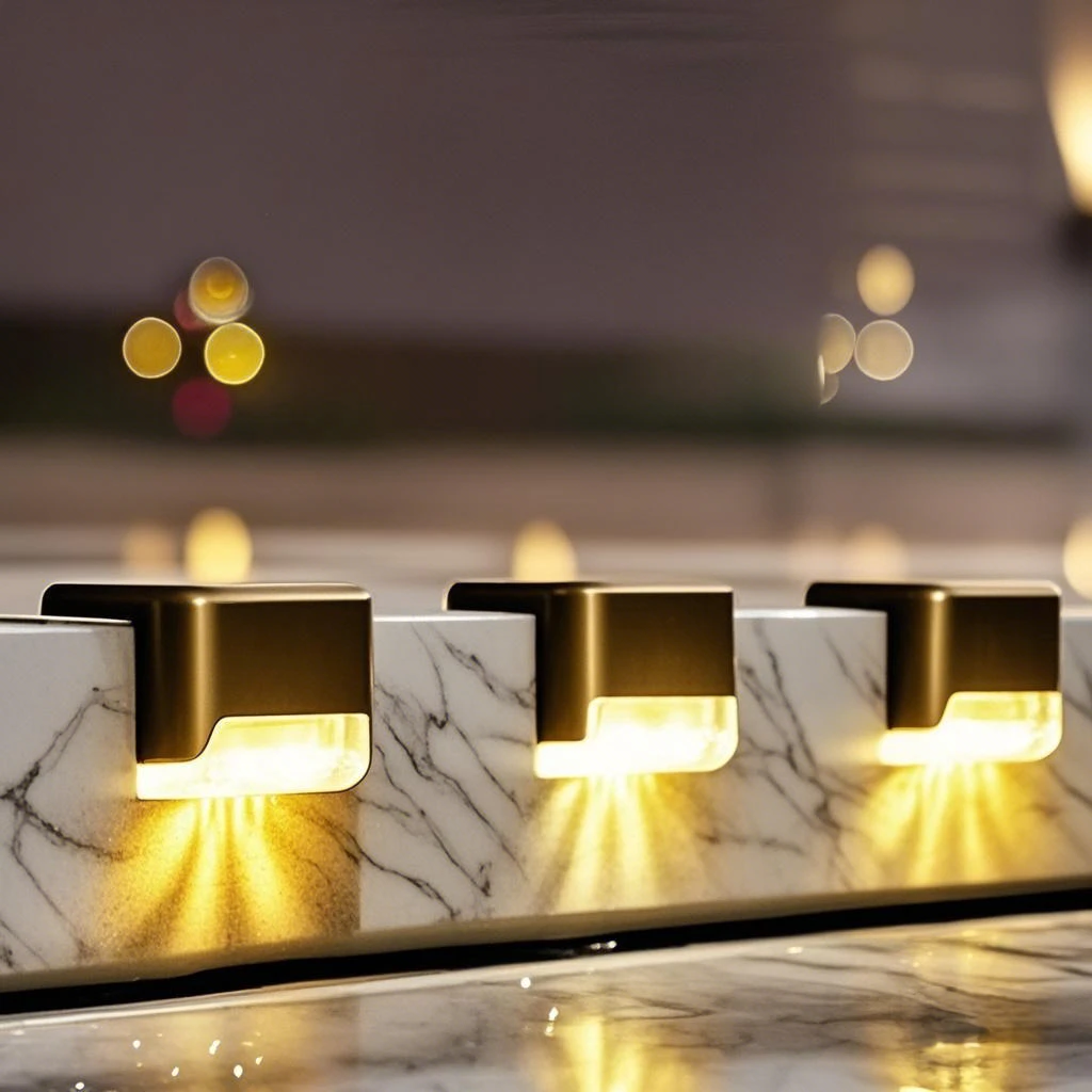 太阳能充电灯户外装饰庭院灯楼梯灯栏杆灯台阶灯篱笆灯护栏灯壁灯