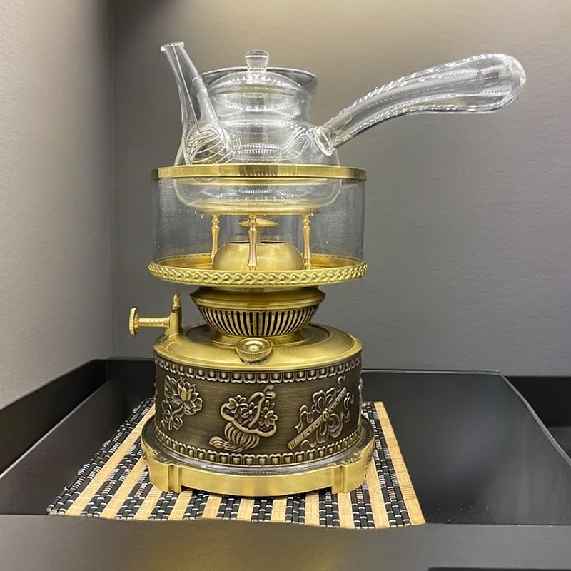 新款八宝空气灯茶炉家用复古茶灯漂亮潮汕功夫茶具全套