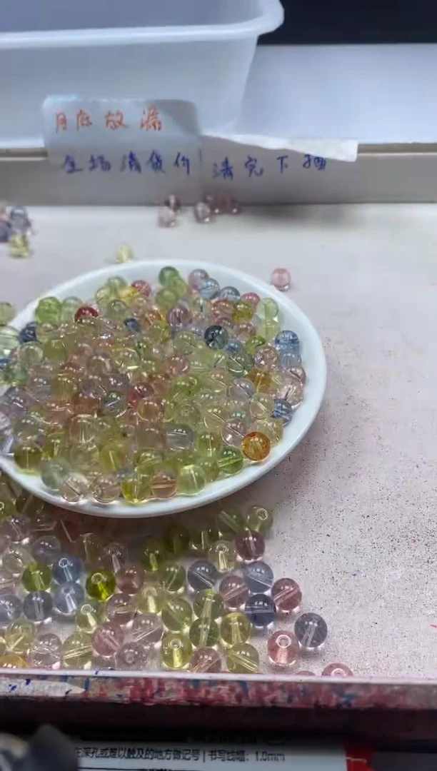 【闪购商品】水晶颈饰未镶嵌w2521马卡龙阿塞8mm*30颗