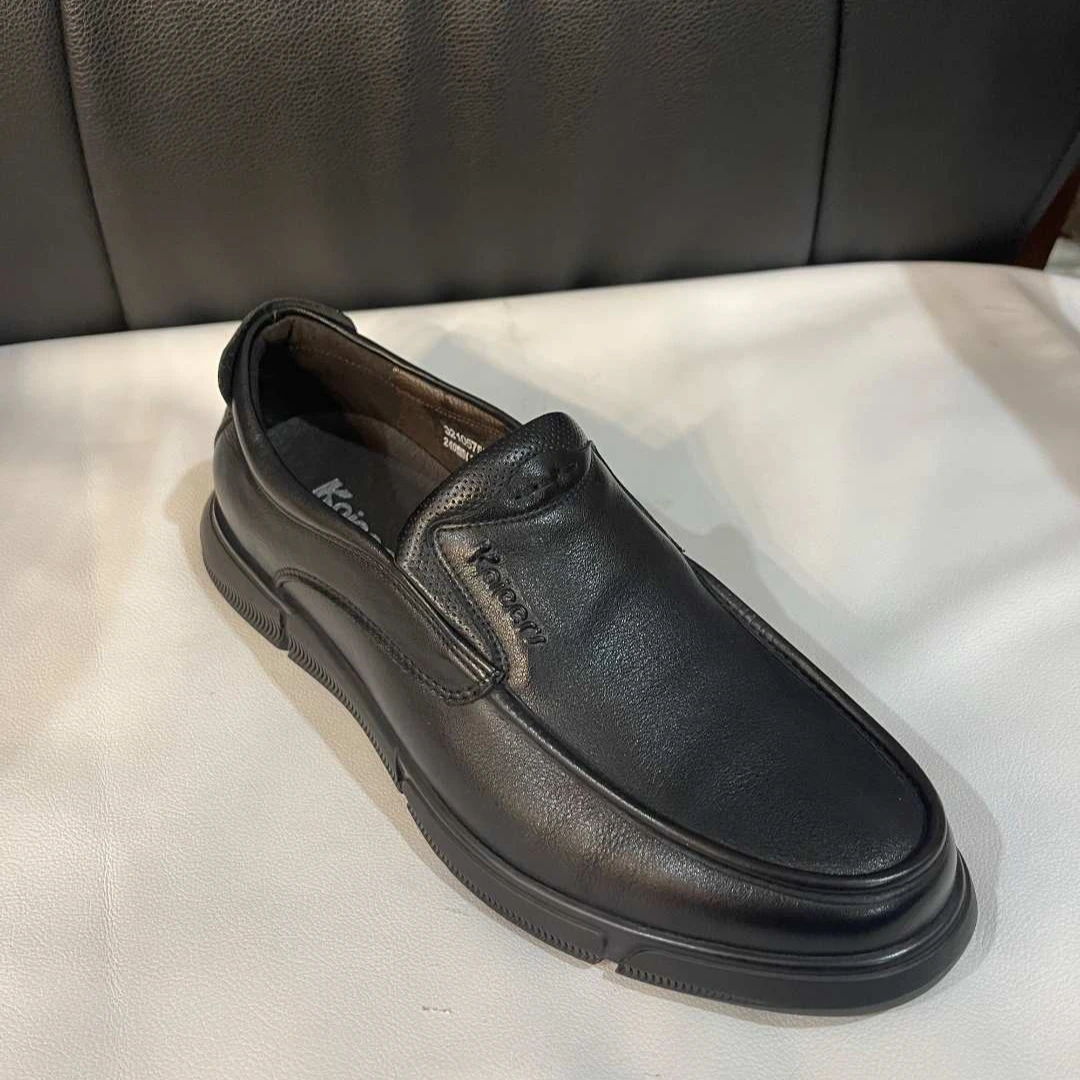 科而士时尚休闲头层牛皮豆豆鞋舒适透气百搭乐福鞋