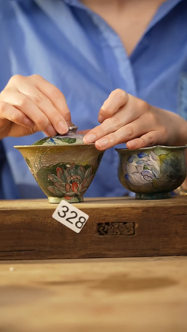 瓷片新品！设计师手作款油画风花卉系列！！！