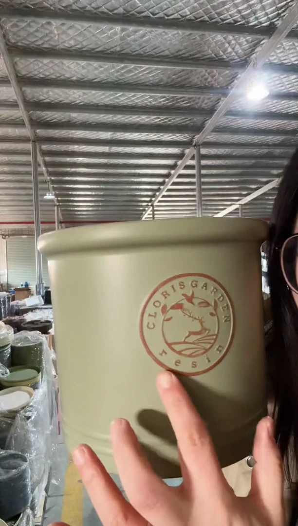 【闪购商品】塑料8寸克里欧圆柱抹茶绿2只带内网