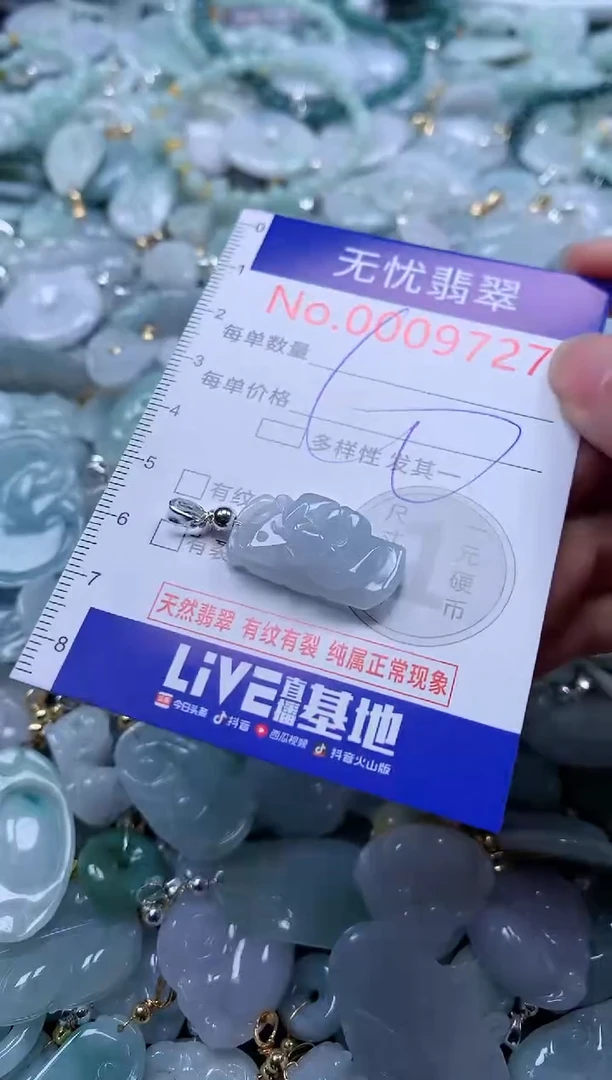 翡翠未镶嵌吊坠(不含链)9727