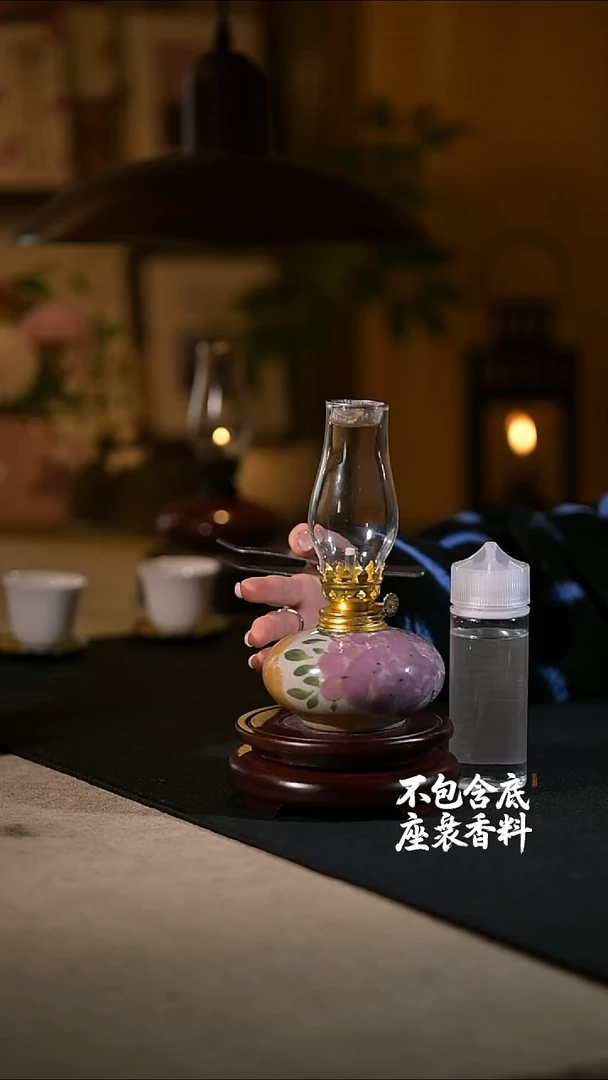 景德镇陶瓷香熏灯摆件