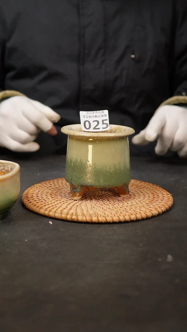 【闪购商品】瓷片025泥泥手工花盆