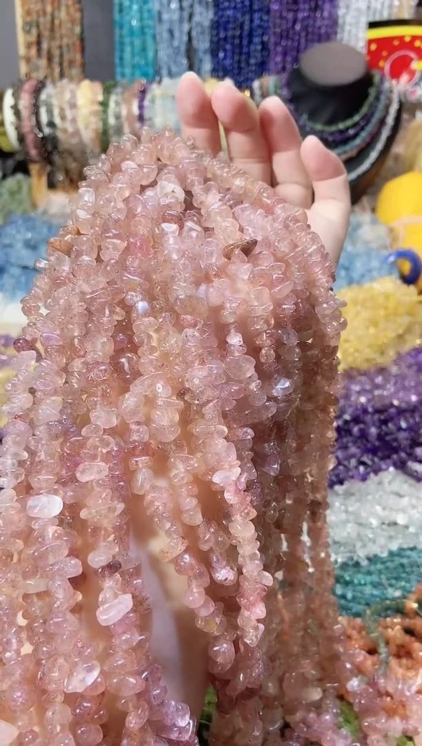 未镶嵌珠宝半成品水晶草莓晶