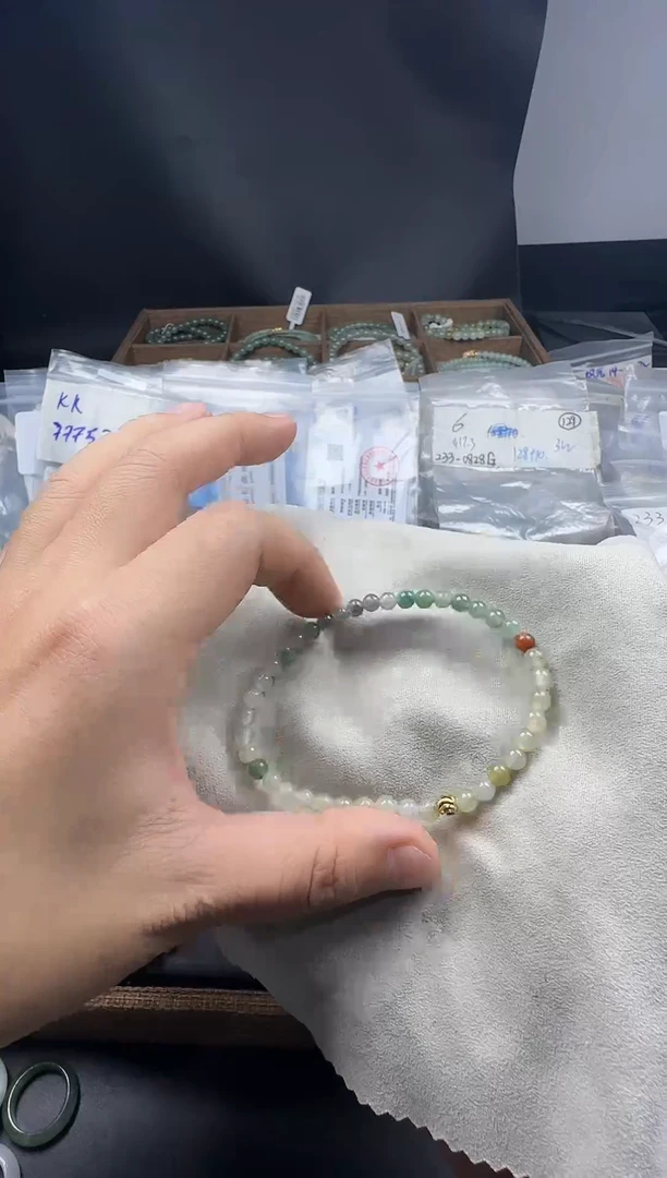 散珠翡翠天然缅甸A货翡翠