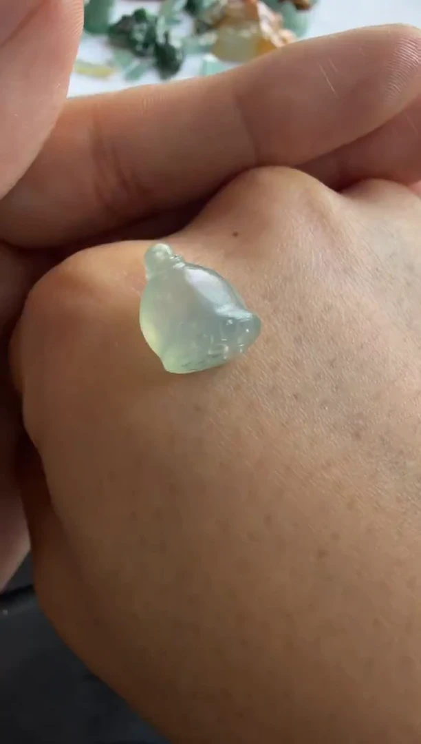 未镶嵌定制翡翠莲蓬