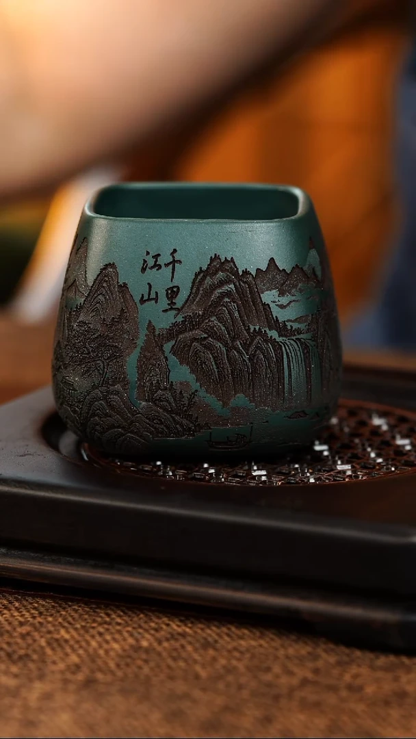 茶杯紫砂宜兴原矿紫砂杯