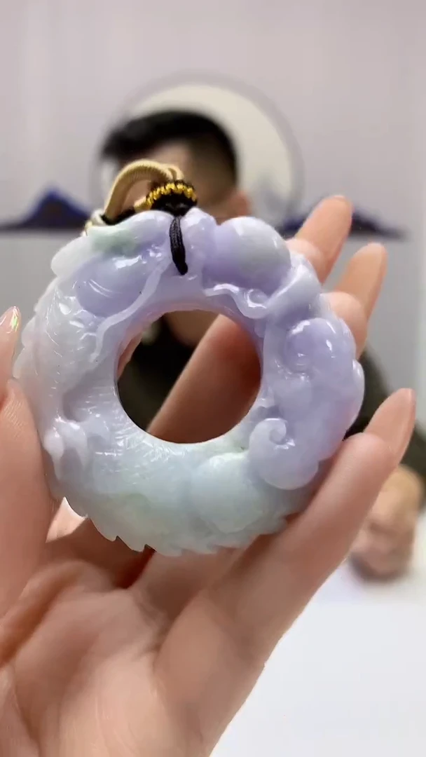 【闪购商品】定制翡翠未镶嵌5152DD-毛货挂件66