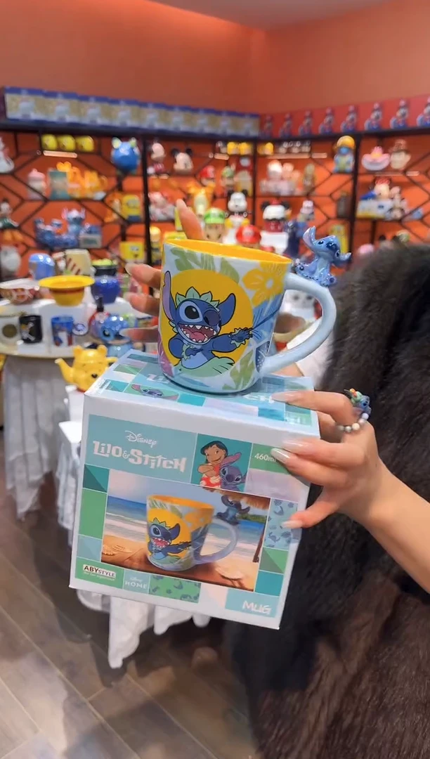 瓷片@@夏威夷风联名史迪仔陶瓷杯