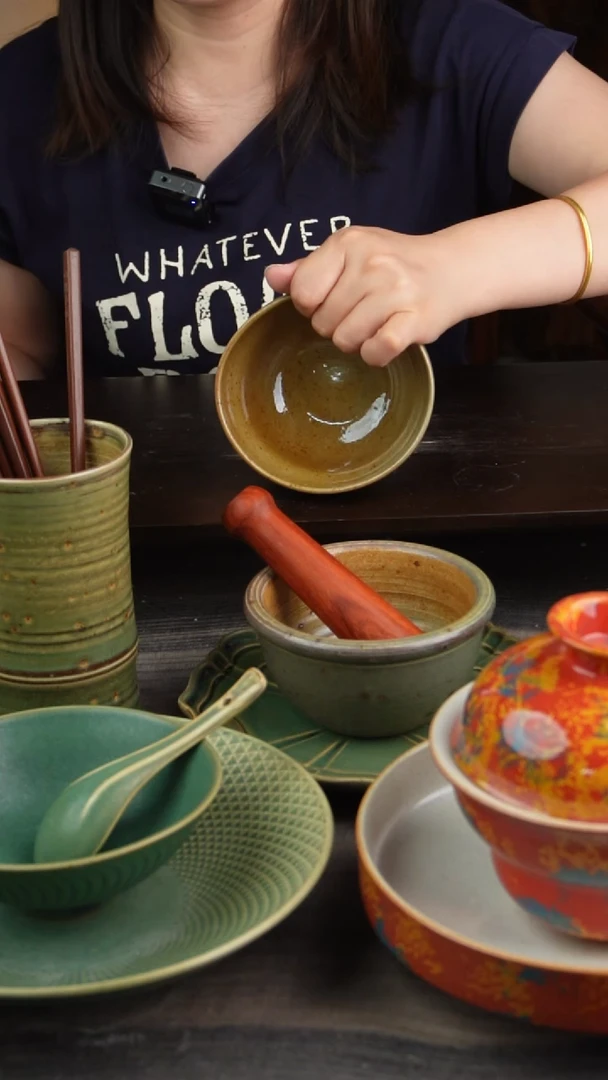 碗微瑕景德镇手工高温餐具