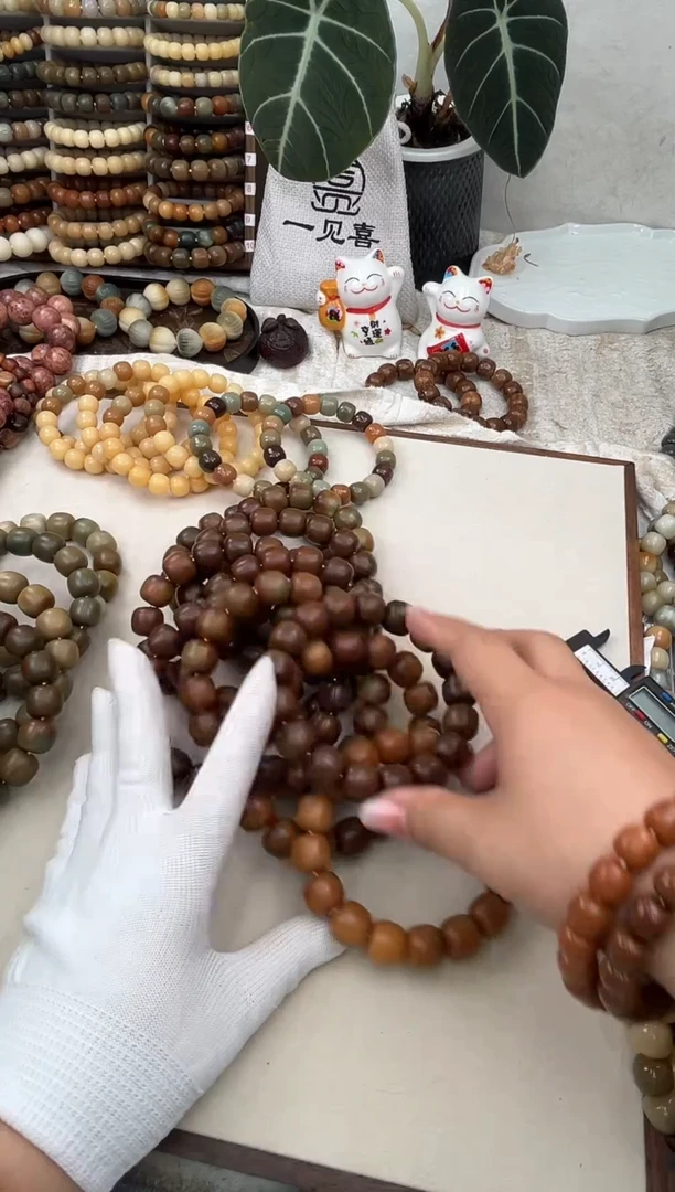 菩提根/象牙果手串c474卡16 干磨瑕疵干磨