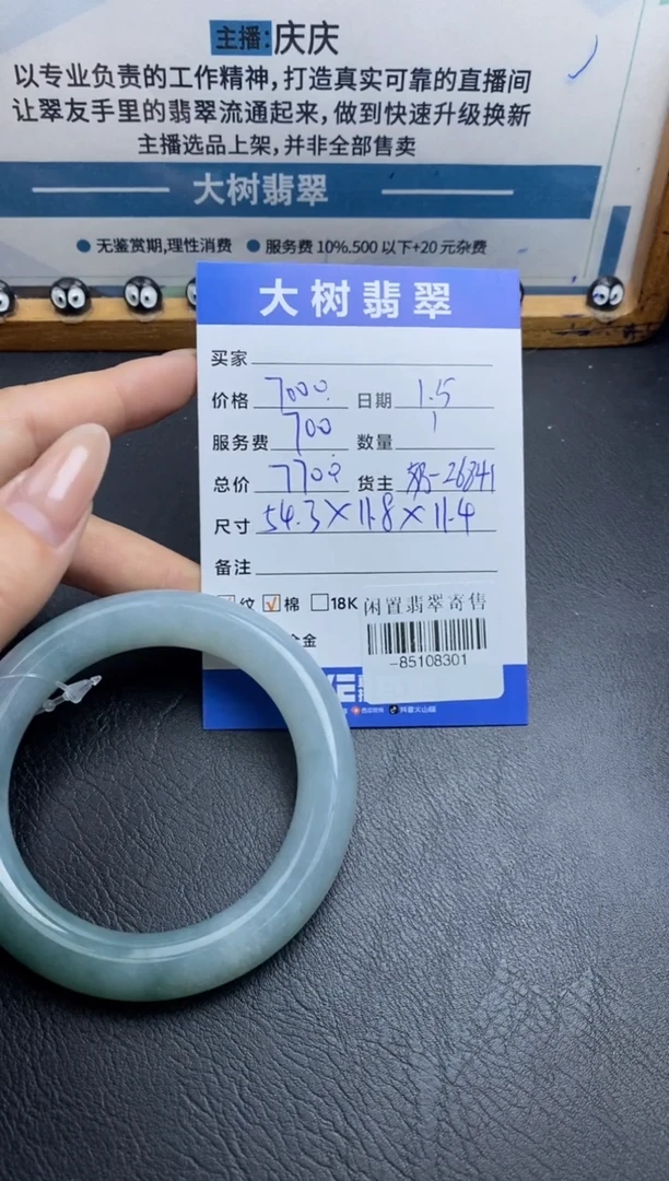 颈饰未镶嵌翡翠手镯多人-85108301