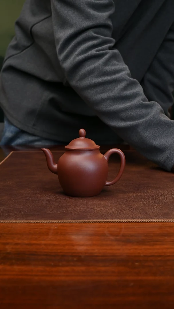 【闪购商品】紫砂茶壶宫灯老紫泥130cc