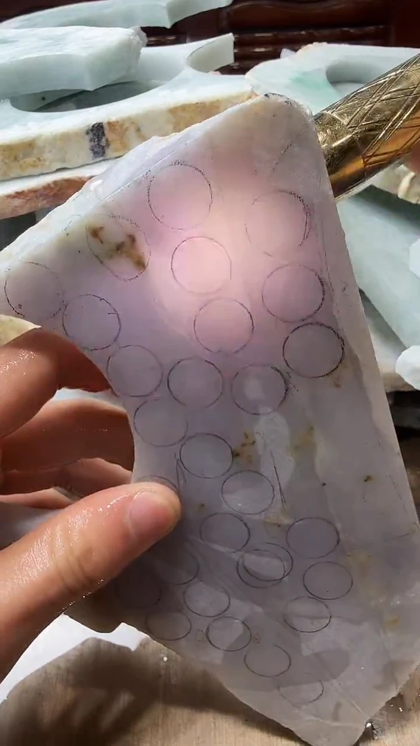 裸石翡翠天然翡翠A货花521