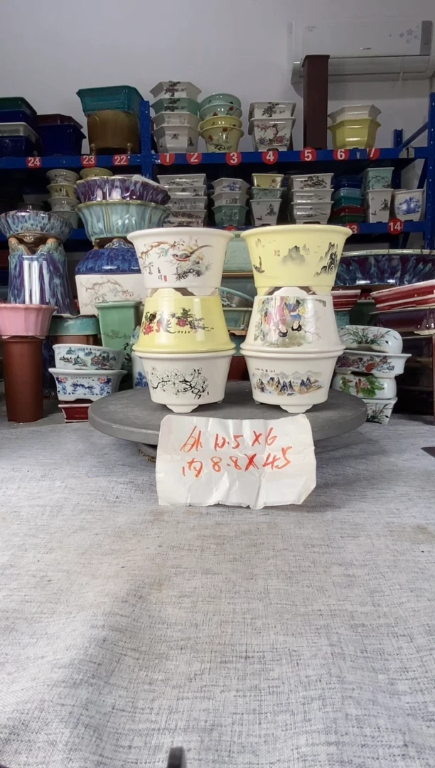 1322六只圆盆花盆