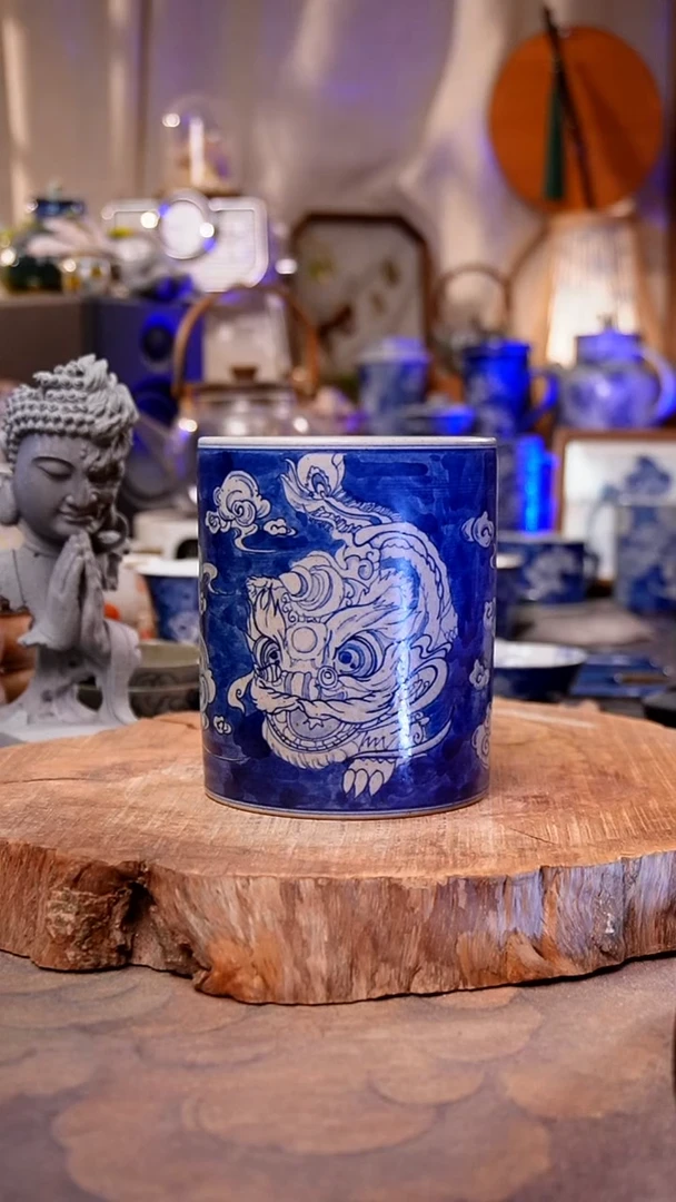 摆件骨*麒麟手工手绘手工手绘