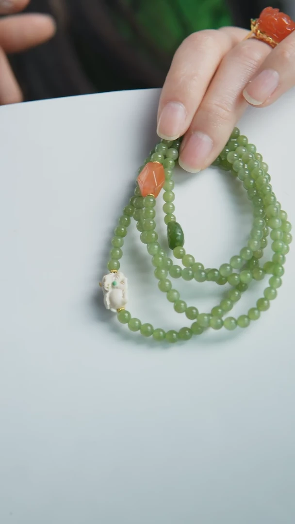 【闪购商品】和田玉（碧玉）手链未镶嵌碧玉单圈