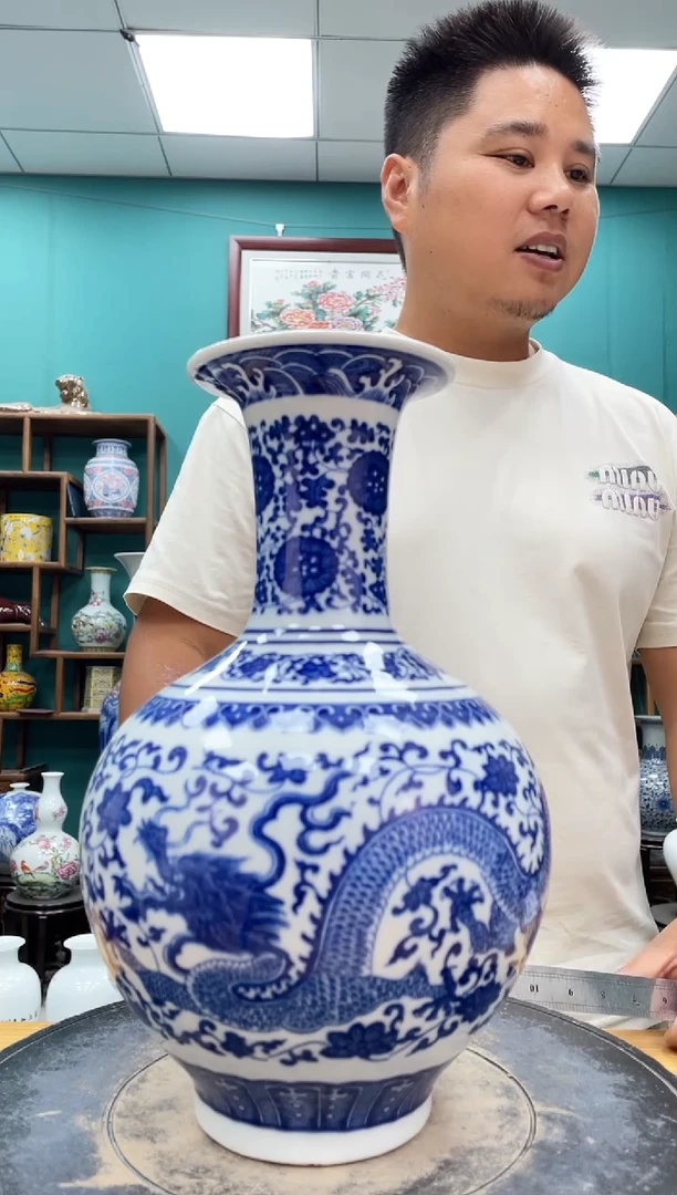 摆件青花陶瓷陶瓷摆件