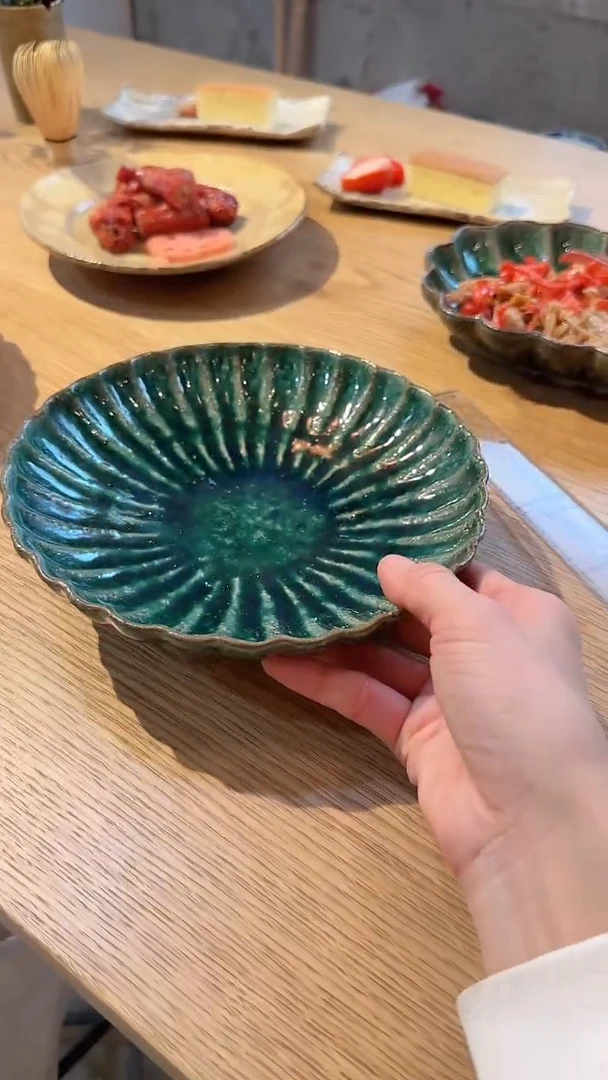 【闪购商品】盘【工藤】绿太阳花盘1个(随机发)