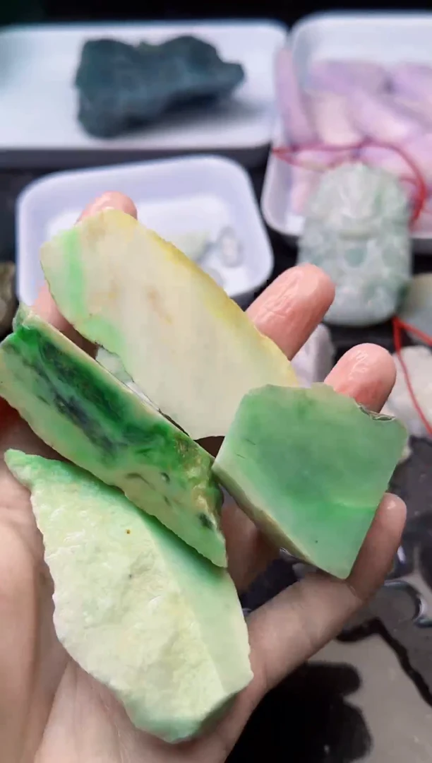 配石翡翠用****0234天然A货翡翠