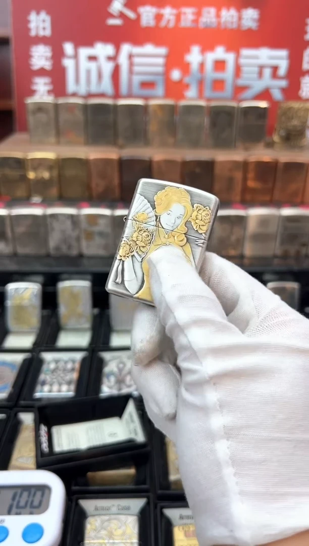 铜镀银鎏金盔甲潘金莲