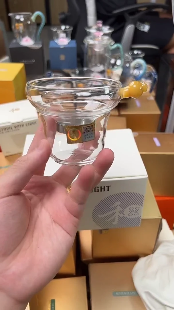 @@禾器晶彩奉珠茶漏金玉色