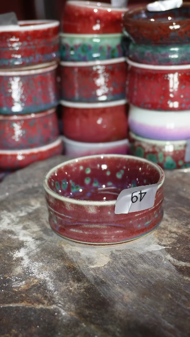 摆件陶精品窑变钧瓷茶器