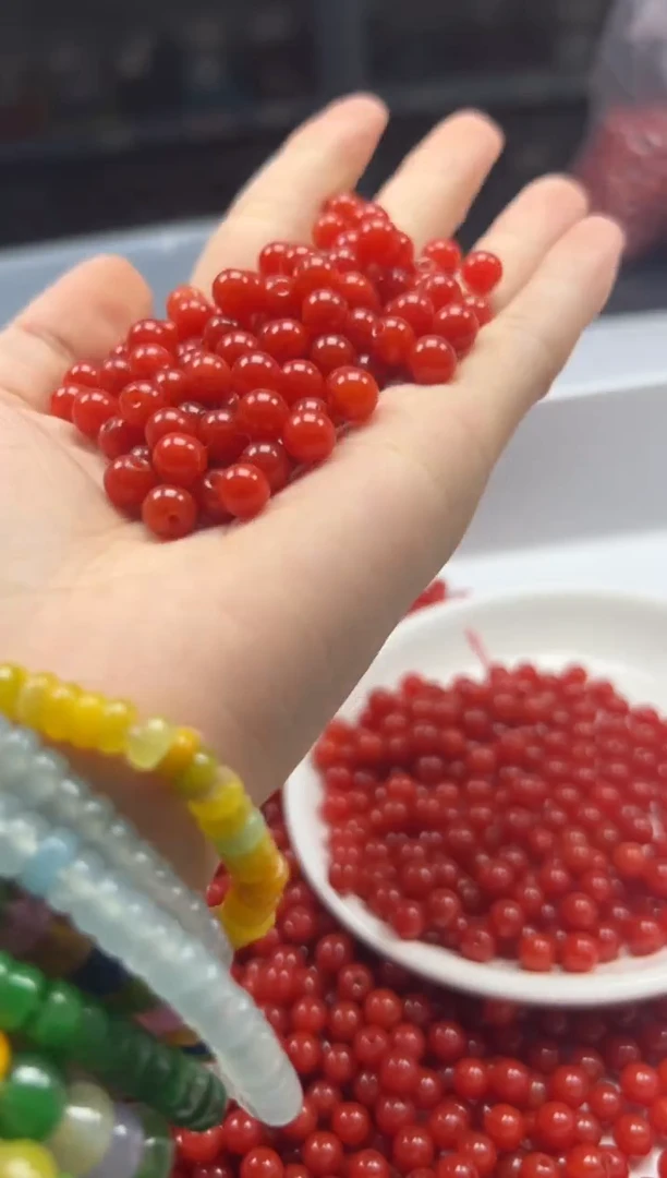 南红玛瑙未镶嵌颈饰w1548满肉南红6mm*50颗