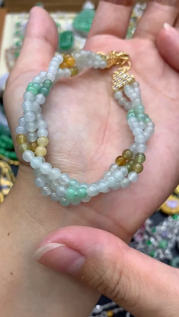 未镶嵌手串翡翠54-中国好珍宝